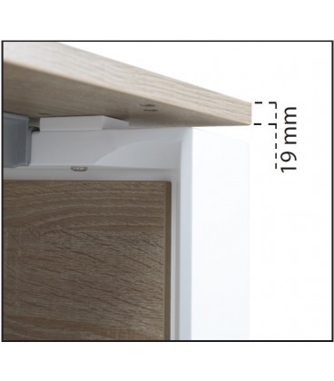Mesa de oficina, con ala, ALFA