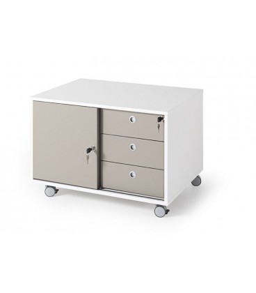 Mueble auxiliar con ruedas, serie GAMA