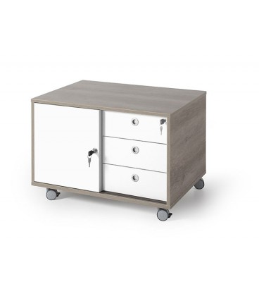 Mueble auxiliar con ruedas, serie GAMA