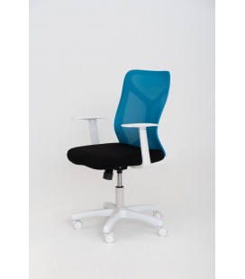 Silla giratoria de oficina GEMMA WHITE 2