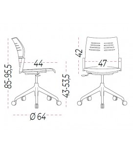Silla Giratoria SPACIO SIN BRAZOS 2