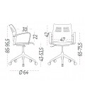 Silla Giratoria SPACIO SIN BRAZOS