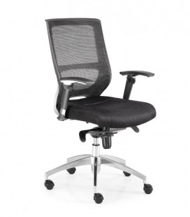 【Silla giratoria respaldo alto de malla con tensor presión MALORA GN】