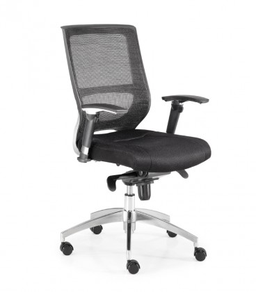 【Silla giratoria respaldo alto de malla con tensor presión MALORA GN】
