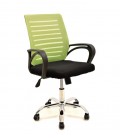 【Sillón de oficina, basculante, malla y tejido negro SUNSET】¡Compra!