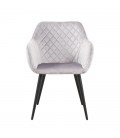 Sillón ,metal y tapizado velvet ROLANDO