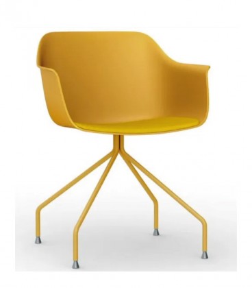 Silla com assento estofado SHAPE ARANHA