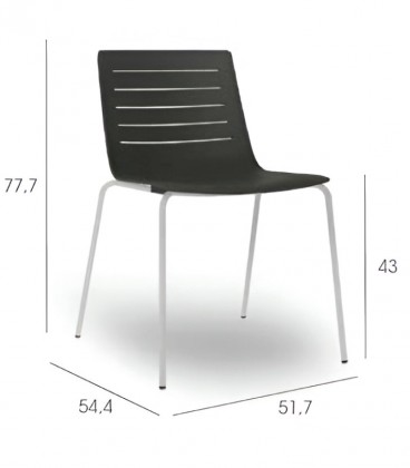 Silla de polipropileno SKIM