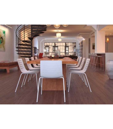 Silla de polipropileno, con brazos SKIN