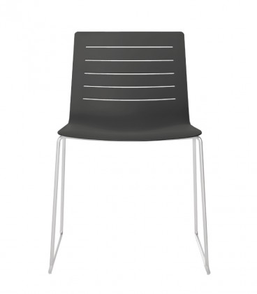 Silla confidente, base patín SKIN