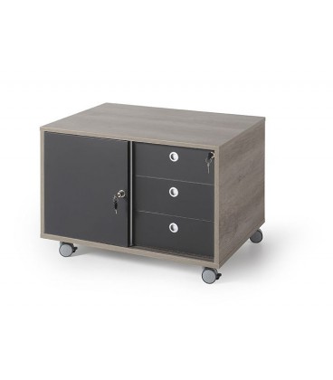 Mueble auxiliar con ruedas, serie GAMA