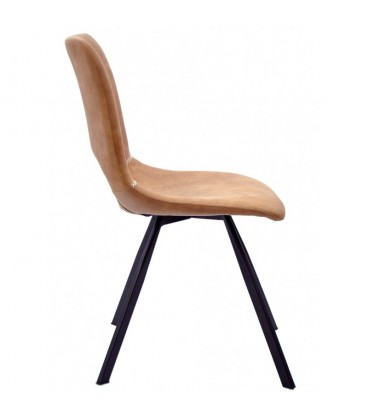 【Silla confidente, metal y similpiel ANTIBES】Mejor Calidad y Precio