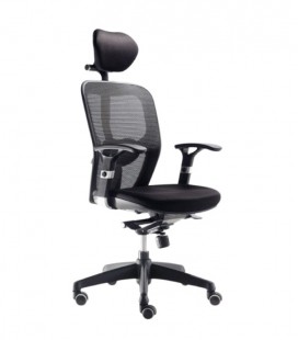 【Sillón giratorio respaldo en malla BRISTON CG】Mejor Calidad y Precio