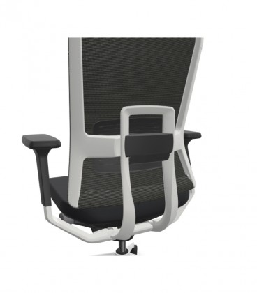 Silla de oficina, estructura blanca, TNK FLEX