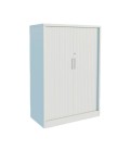 Armario metálico medio, puertas persiana, AUSTIN