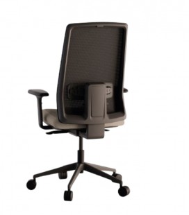 Silla giratoria, con respaldo de malla, QUEEN 2