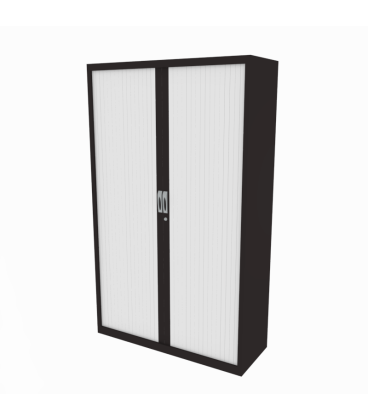 Armario metálico alto, con puertas de persiana