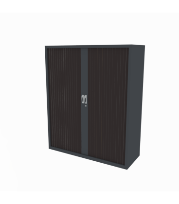 Armário metálico médio, com portas de persiana