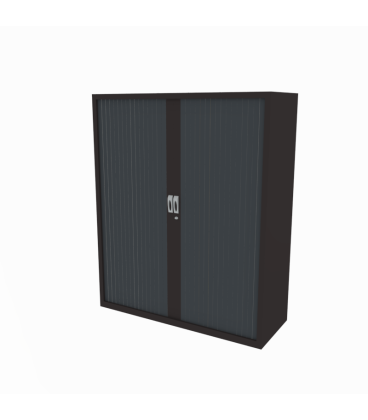 Armário metálico médio, com portas de persiana