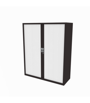 Armário metálico médio, com portas de persiana