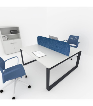 Mesa BENCH MODERN com divisória acústica simples 2P. Melhor qualidade e preço