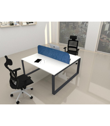 Mesa BENCH MODERN com divisória acústica simples 2P. Melhor qualidade e preço