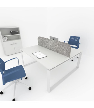 Mesa BENCH MODERN com divisória acústica simples 2P. Melhor qualidade e preço