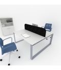 Mesa BENCH MODERN com divisória acústica simples 2P. Melhor qualidade e preço