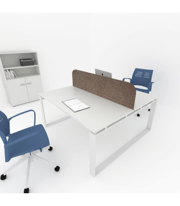 Mesa BENCH MODERN con Separador Acústico con Líneas Curvadas 2P. Mejor calidad y precio