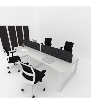 Mesa BENCH MODERN con Separador Acústico Liso 4P. Mejor calidad y precio