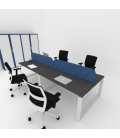 Mesa BENCH MODERN con Separador Acústico Liso 4P. Mejor calidad y precio