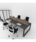 Mesa BENCH MODERN con Separador Acústico Liso 4P. Mejor calidad y precio