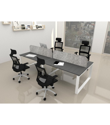 Mesa BENCH MODERN con Separador Acústico Liso 4P. Mejor calidad y precio