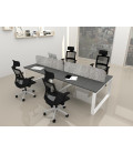 Mesa BENCH MODERN con Separador Acústico Liso 4P. Mejor calidad y precio