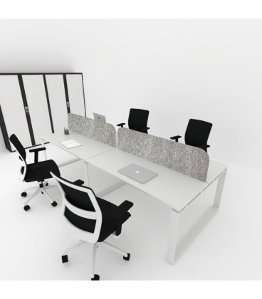 Mesa BENCH MODERN con Separador Acústico Liso 4P. Mejor calidad y precio