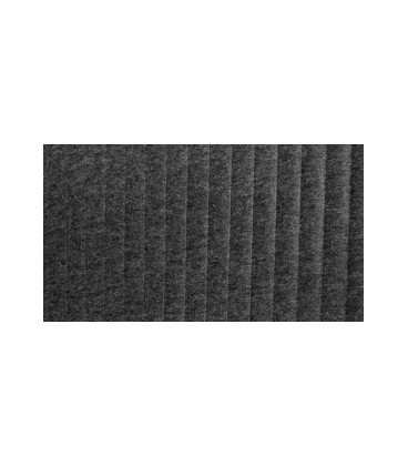 Mesa divisória acústica BENCH MODERN com linhas curvas 4P