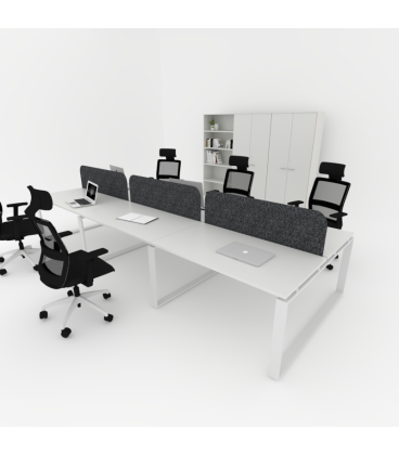 Mesa BENCH MODERN con Separador Acústico Liso 6P. Mejor calidad y precio