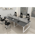 Mesa BENCH MODERN con Separador Acústico Liso 6P. Mejor calidad y precio