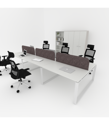 Mesa BENCH MODERN con Separador Acústico Liso 6P. Mejor calidad y precio