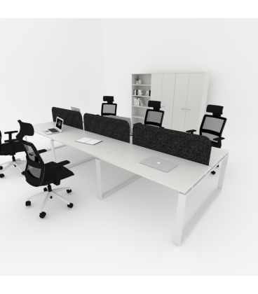 Mesa BENCH MODERN con Separador Acústico Liso 6P. Mejor calidad y precio