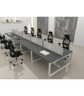 Mesa BENCH MODERN con Separador Acústico Liso 10P