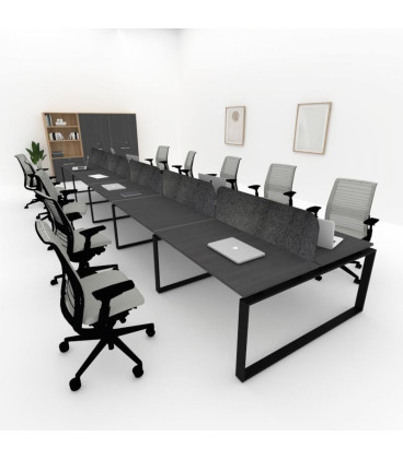 Mesa BENCH MODERN con Separador Acústico Liso 10P. Mejor Calidad y Precio