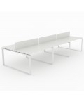 Mesa Bench Modern de 6 puestos de trabajo