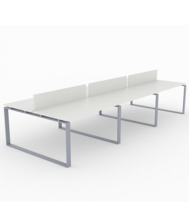 Mesa Bench Modern de 6 puestos de trabajo