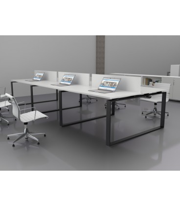 Mesa Bench Modern de 6 puestos de trabajo