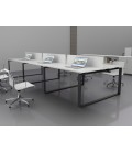 Mesa Bench Modern de 6 puestos de trabajo