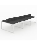 Mesa Bench Modern de 6 puestos de trabajo