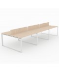 Mesa Bench Modern de 6 puestos de trabajo