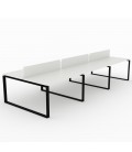 Mesa Bench Modern de 6 puestos de trabajo