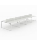 Mesa Bench Modern de 8 puestos de trabajo